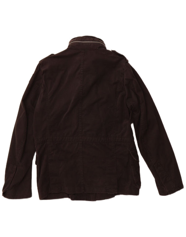 Diesel Herre Military Jacket UK 40 Large Black Cotton