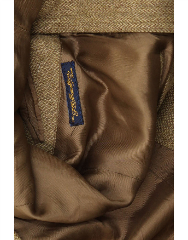 VINTAGE Herre Blazer Windbreaker Jacket UK 38 Medium Khaki