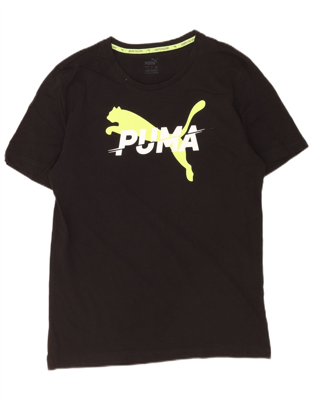 Puma Herre Grafisk T-Shirt Top Lille Sort