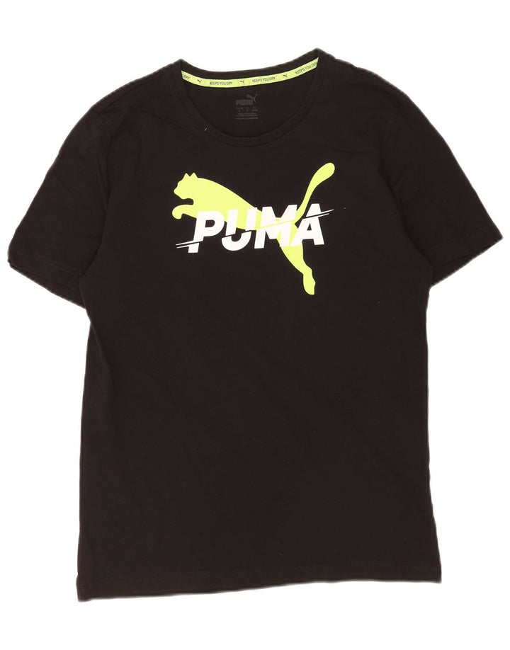 Puma Herre Grafisk T-Shirt Top Lille Sort