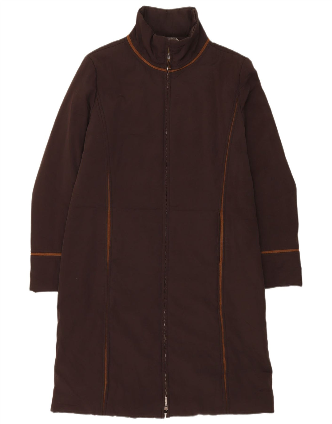 Sportmax Womens Regular Fit Polstret Frakke UK 14 Large Brown Polyester