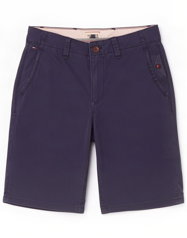 Tommy Hilfiger Mens Chino Shorts Small W28 Navy Blue Cotton