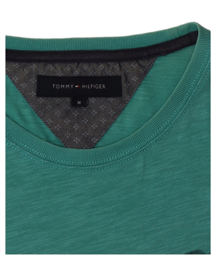 Tommy Hilfiger Herre grafisk T-shirt Top Medium Grøn