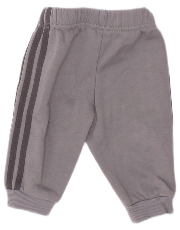 Adidas Baby Boys Joggers Træningsdragt Bukser 0-3 Måneder Grå Bomuld