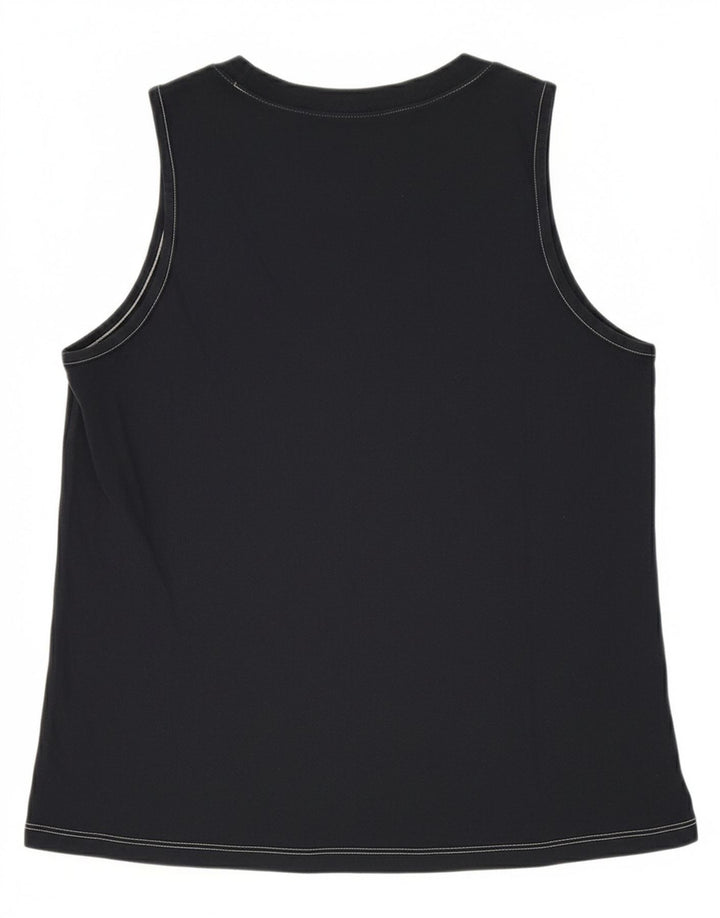 Vans Dame Grafisk Vest Top UK 12 Medium Navy Blue