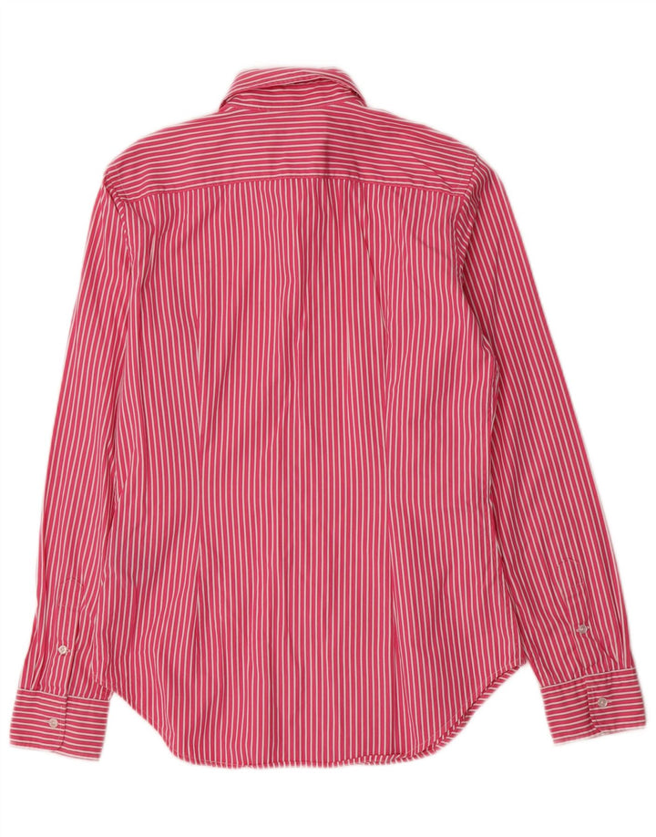Ralph Lauren Dameskjorte US 10 Stor Pink Stribet Bomuld