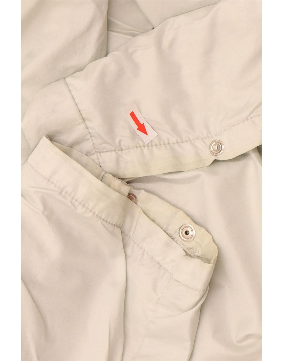 Vintage Dame Windbreaker Bukser UK 12 Medium Off White Polyester