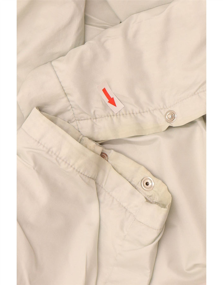 Vintage Dame Windbreaker Bukser UK 12 Medium Off White Polyester