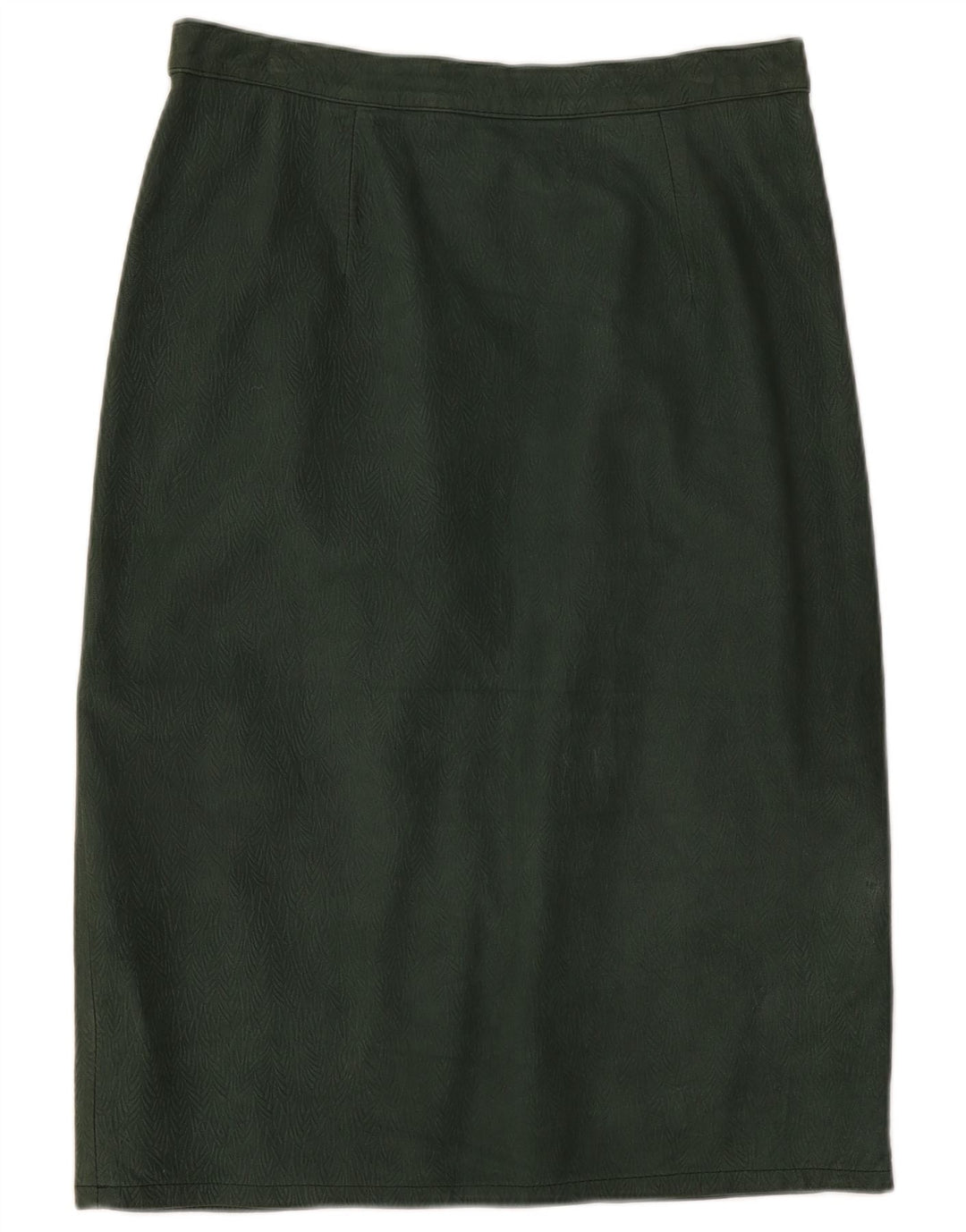 Pierre Cardin Dame Læder Nederdel IT 44 Medium W26 Grøn Blomster