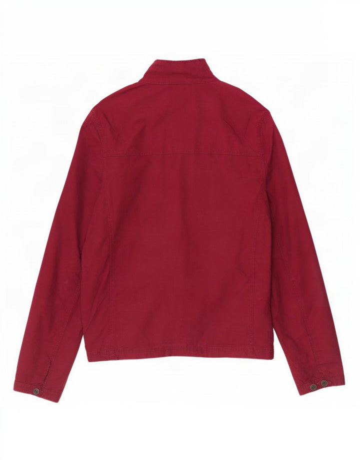 Tommy Hilfiger Herre Bomber Jacket UK 38 Medium Bourgogne Bomuld