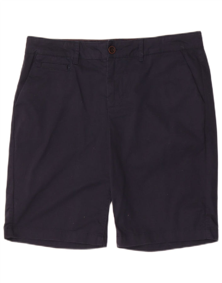 Fat Face Dame Bermuda Shorts UK 12 Medium W34 Navy Blue Bomuld