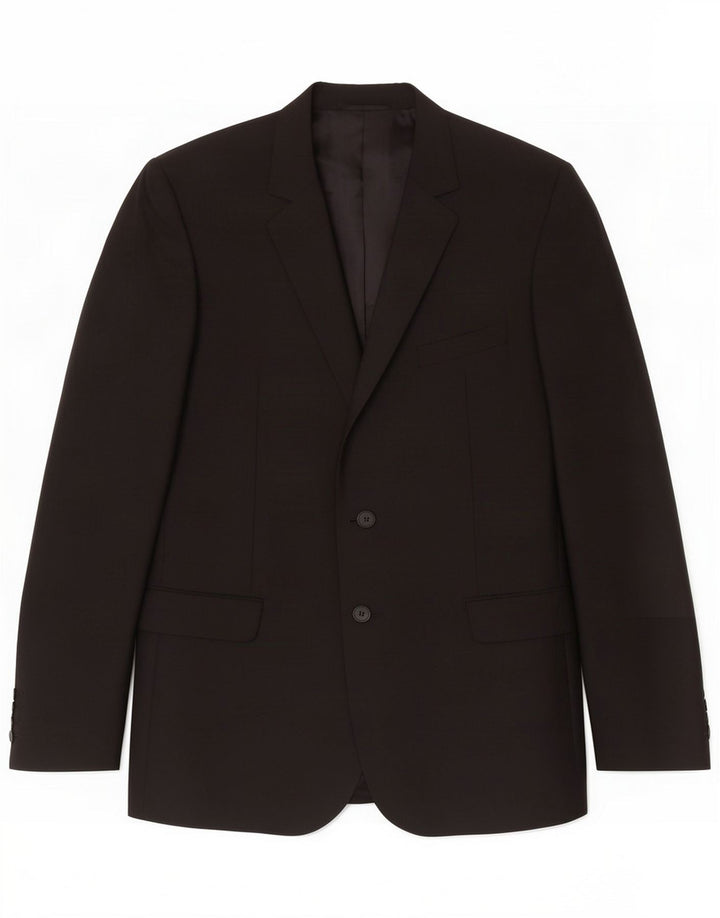 Aquascutum Herre 2-knaps blazerjakke UK 42 XL Sort Uld