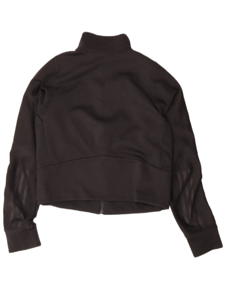 Adidas Womens Crop træningsdragt Topjakke UK 12/14 Medium Black Polyester