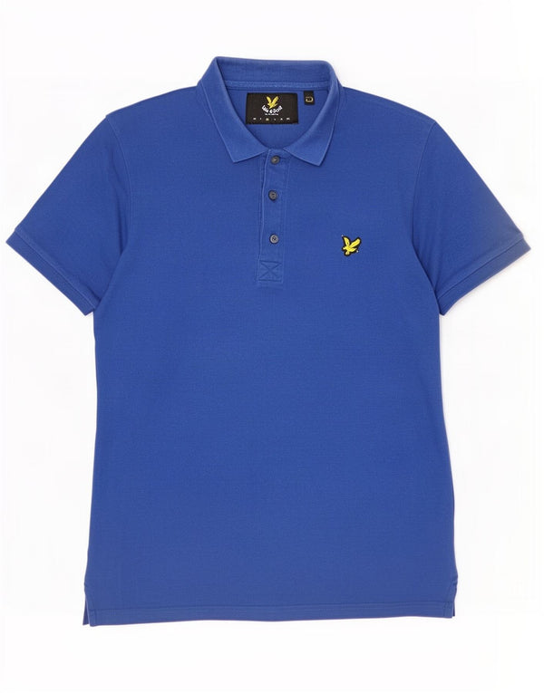 Lyle & Scott herre poloshirt mellemblå bomuld