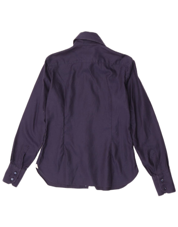 Barba Dameskjorte IT 44 Medium Navyblå Bomuld