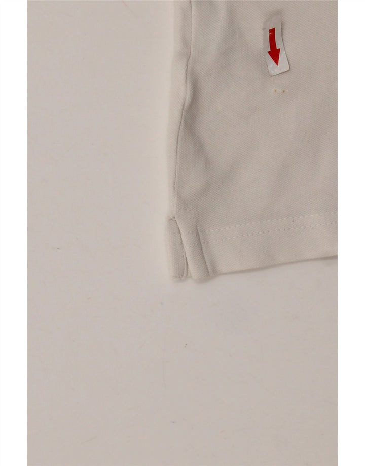SUN68 Dame Polo Shirt UK 18 XL Hvid Bomuld