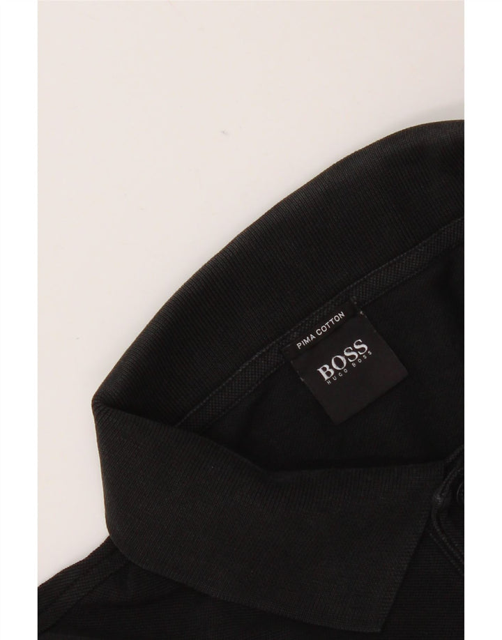 Hugo Boss Herre poloshirt Stor sort bomuld