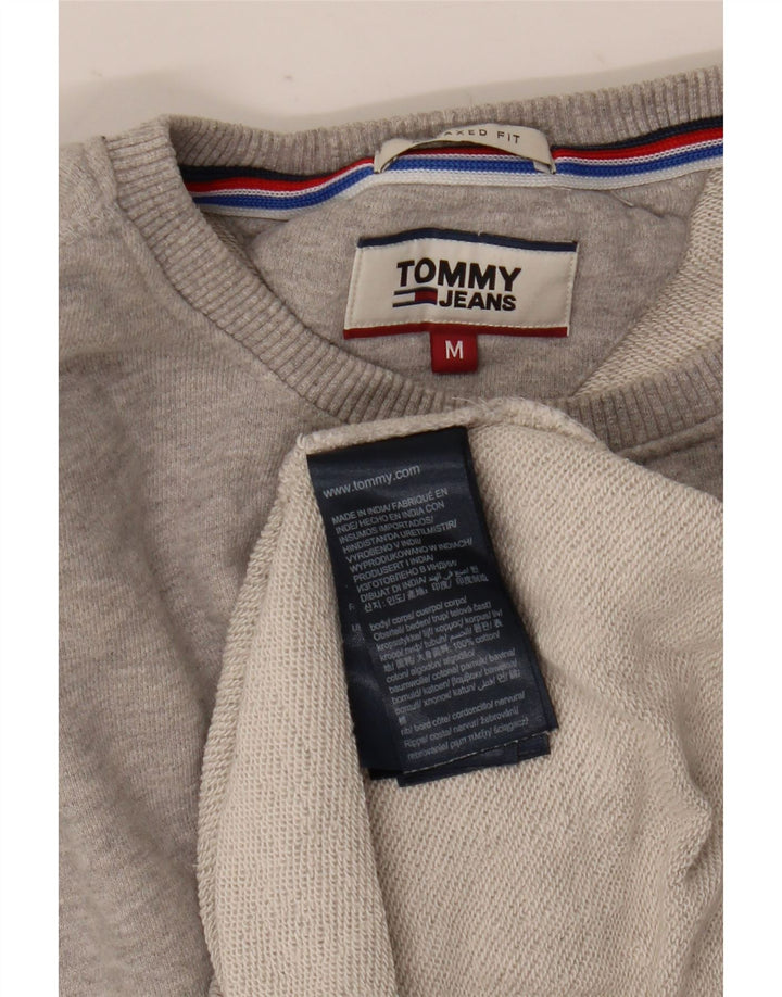 Tommy Hilfiger Herre Relaxed Fit Sweatshirt Jumper Medium Grå Bomuld