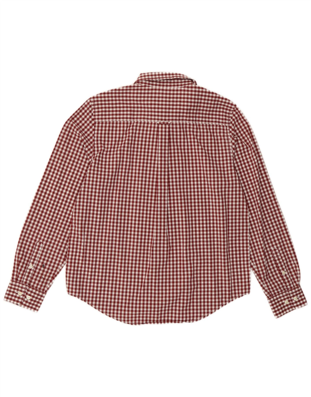 Gant Dameskjorte UK 10 Small Burgundy Gingham Cotton