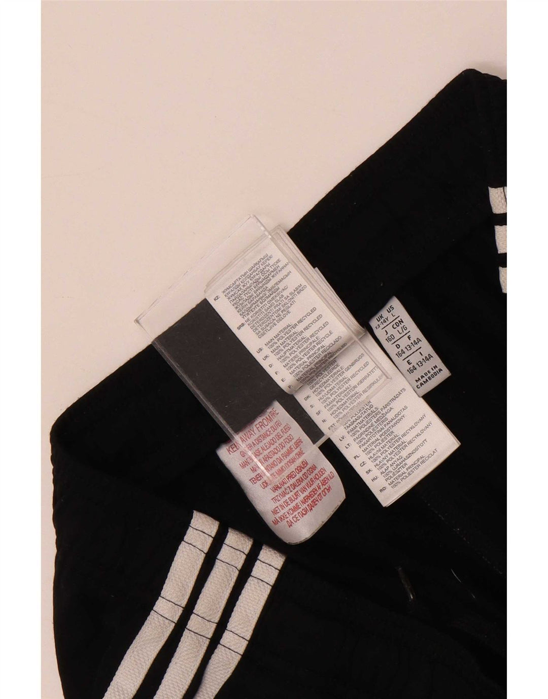 Adidas Boys Sports Shorts 13-14 år Sort polyester