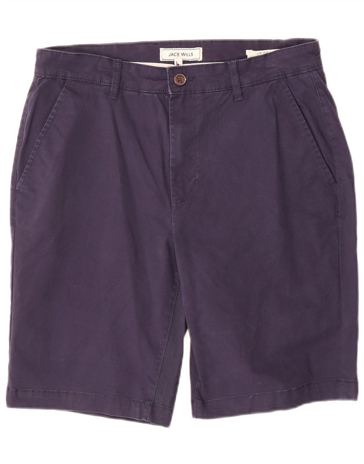 Jack Wills Herre Slim Fit Chino Shorts W30 Medium Marineblå Bomuld