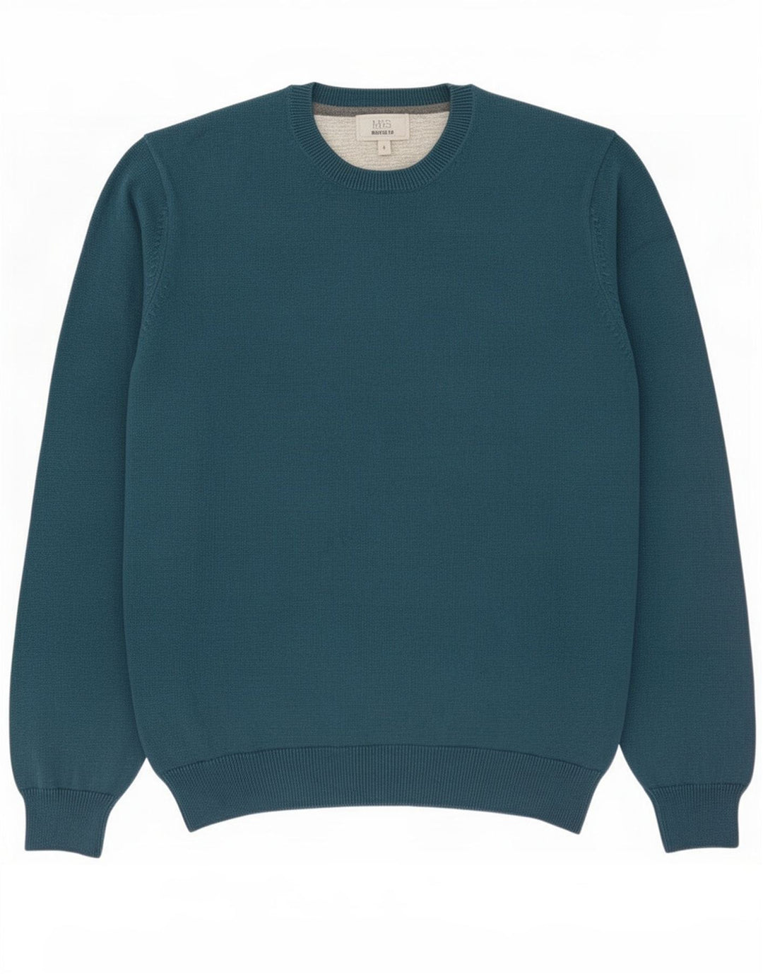 Marks & Spencer Herre Regular Fit Jumper Sweater med rund hals, stor grøn