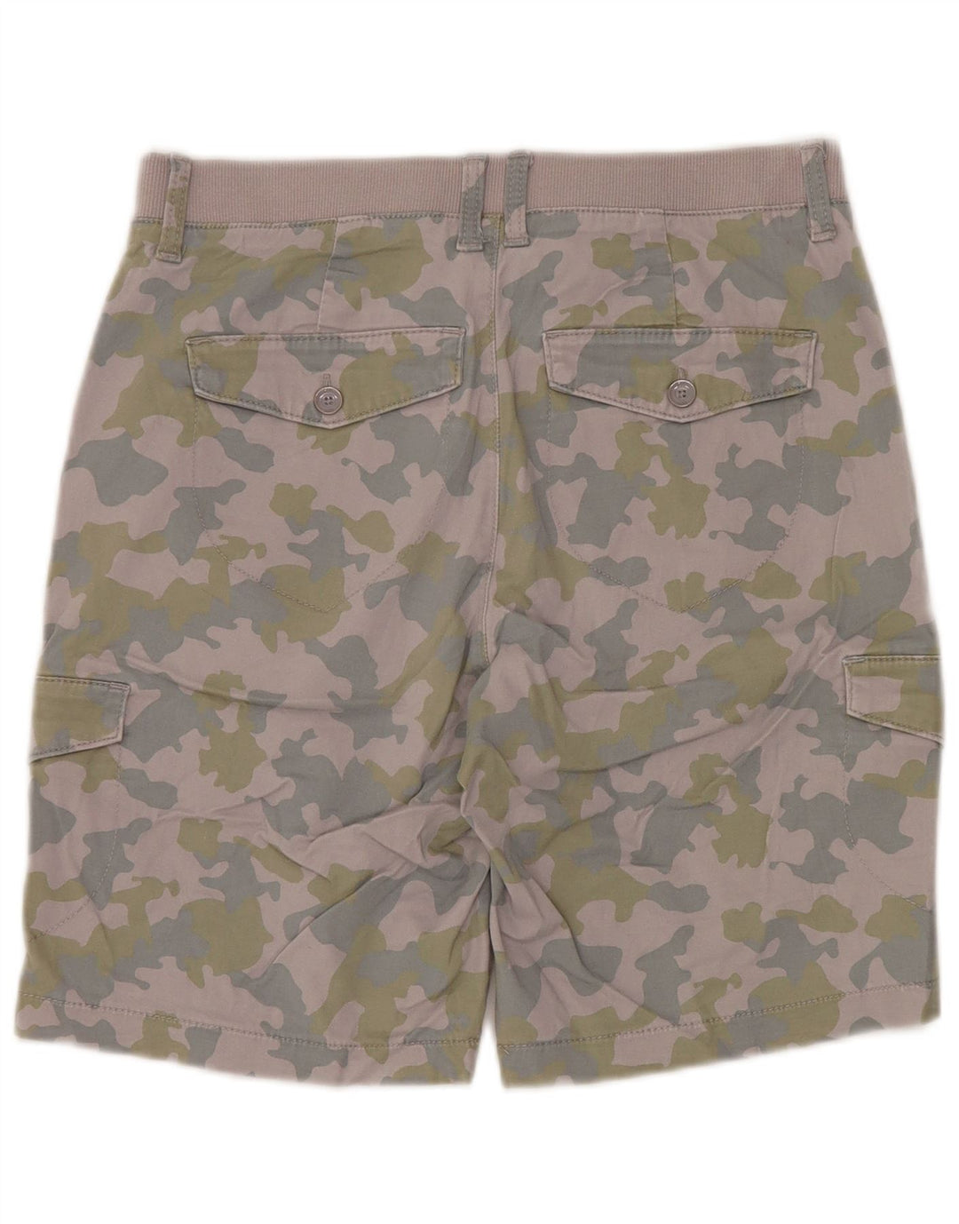 Lee Dame Mid Rise Cargo Shorts US 6 Medium W30 Lilla Camouflage Bomuld