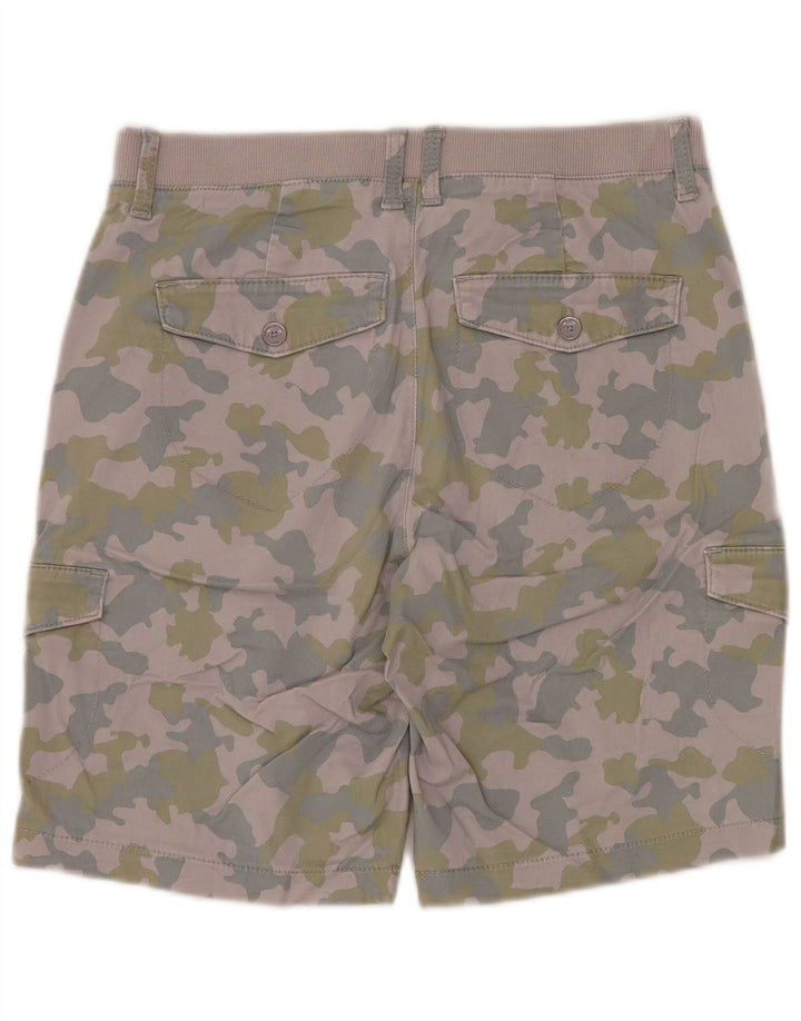 Lee Dame Mid Rise Cargo Shorts US 6 Medium W30 Lilla Camouflage Bomuld
