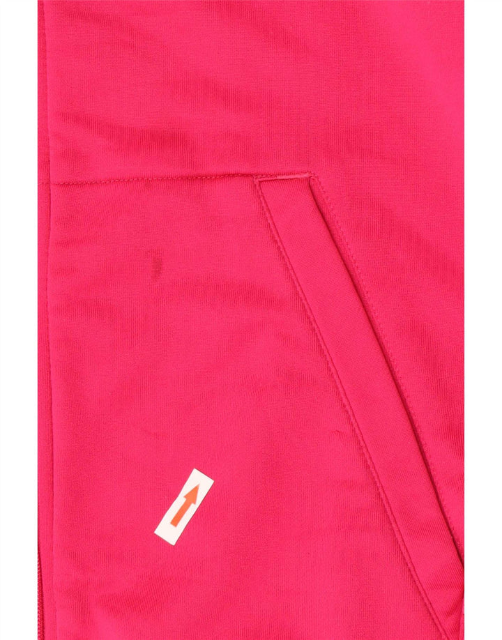 Adidas Dame Hættetrøje Sweater UK 12/14 Medium Pink Polyester
