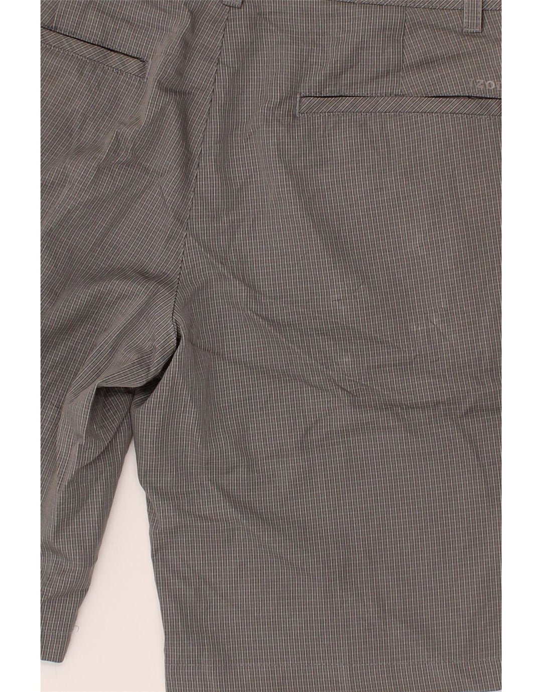 IZOD Mens Chino Shorts W30 Medium Grey Check Polyester Vintage Izod and Second-Hand Izod from Messina Hembry 