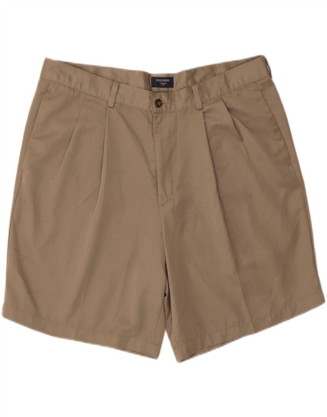 DOCKERS Mens Pegged Chino Shorts W38 XL Khaki Polyester Vintage Dockers and Second-Hand Dockers from Messina Hembry 