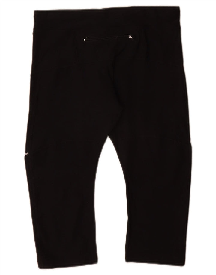 Nike Dame Dri Fit Capri Leggings UK 4 XS Sort Polyester