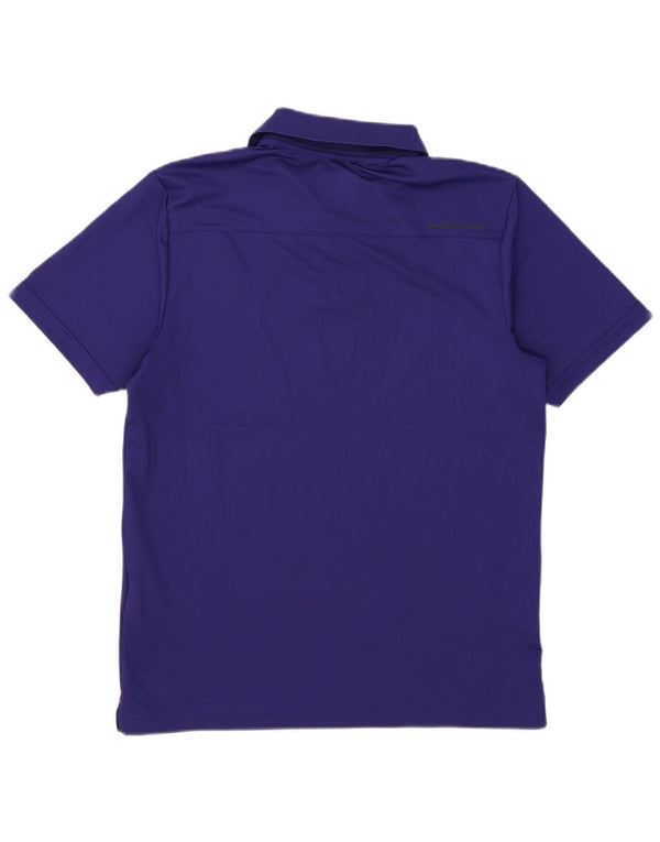 Under Armour Herre Heat Gear Polo Shirt Medium Blue Polyester