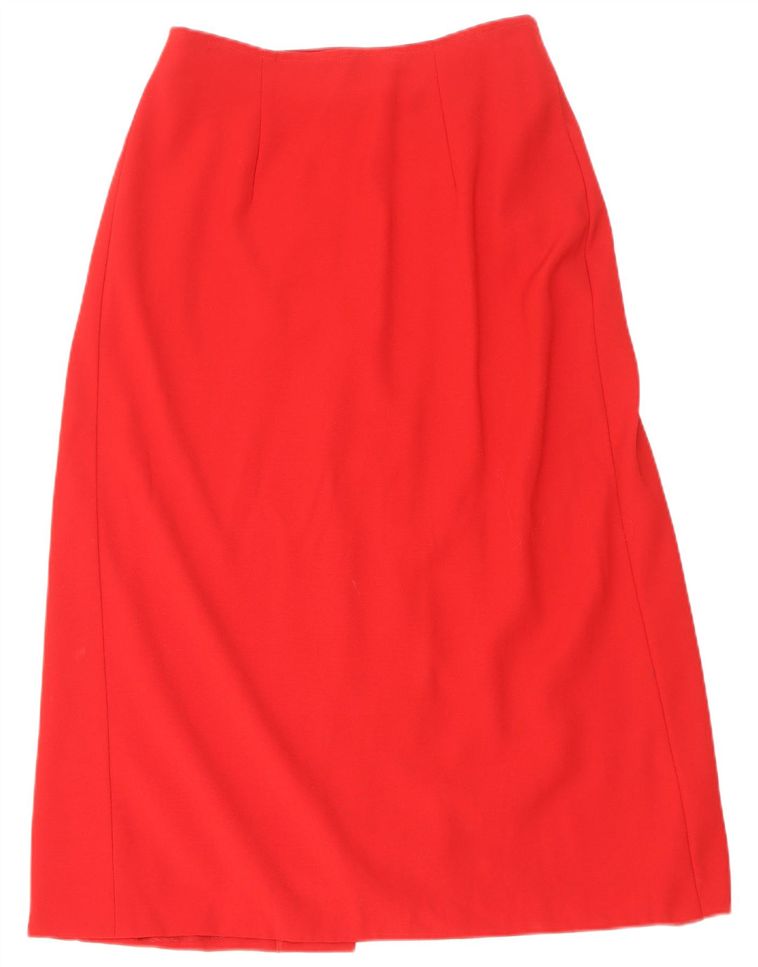 Lola Zanini Kvinder slå-om nederdel W29 Medium Red Virgin Wool