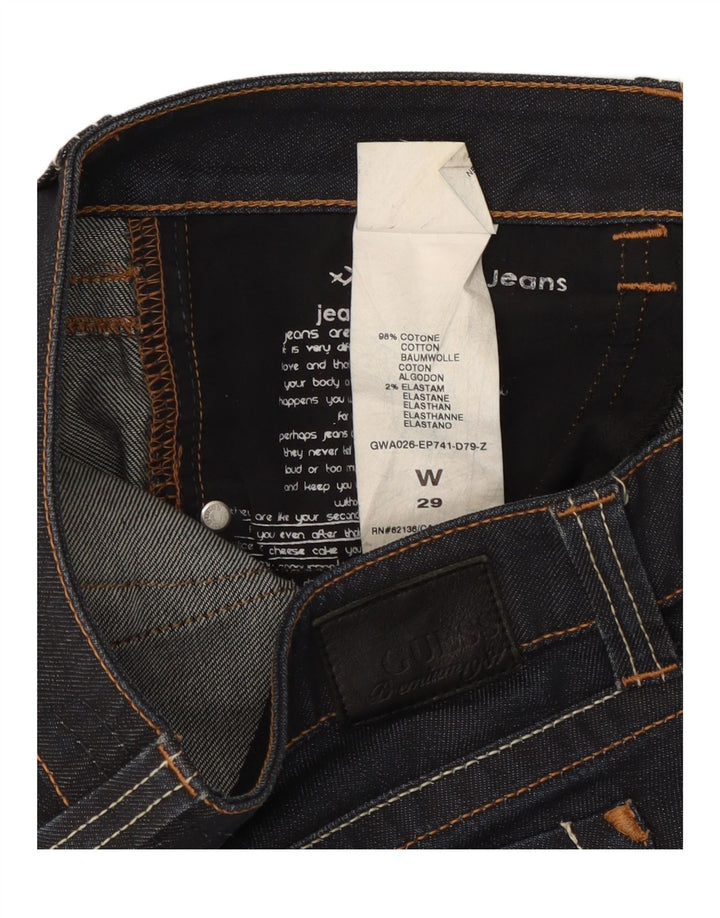 Guess Dame Slim Bootcut Jeans W29 L37 Marineblå Bomuld