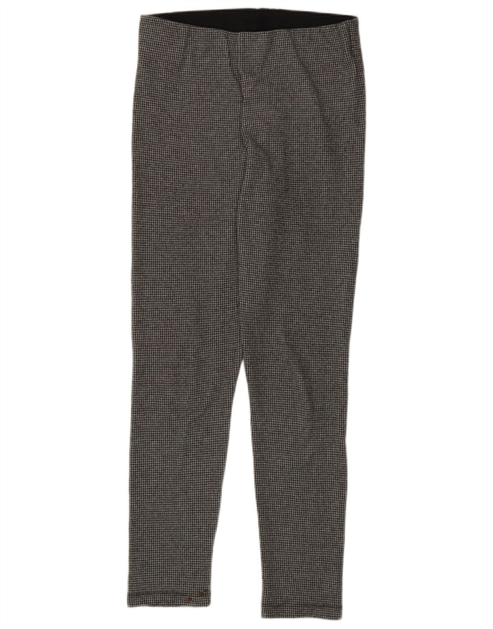 Zara Dame Slim Fit Leggings UK 14 Large Grå Houndstooth