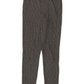 Zara Dame Slim Fit Leggings UK 14 Large Grå Houndstooth