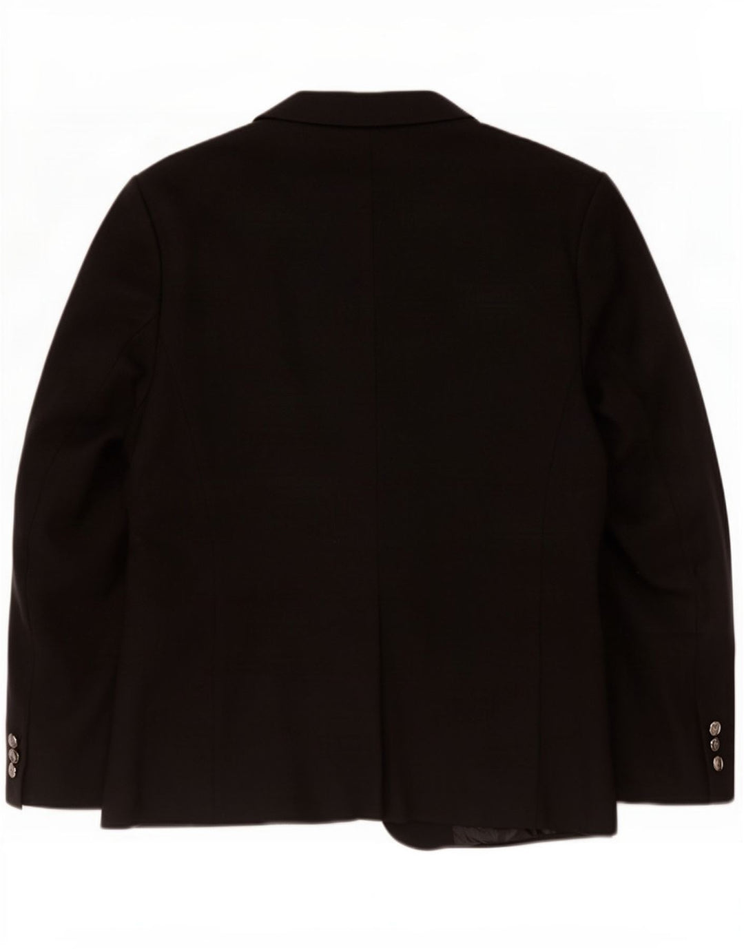 Marks & Spencer Dame 1 Knap Blazer Jakke UK 20 2XL Sort Bomuld