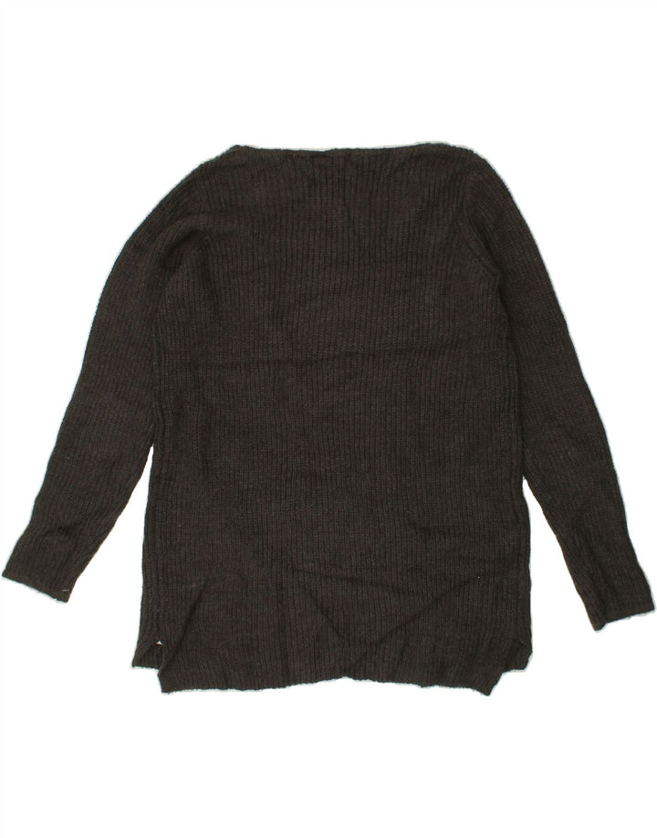 MOSSIMO Womens Boat Neck Jumper Sweater UK 20 2XL Grey Acrylic Vintage Mossimo and Second-Hand Mossimo from Messina Hembry 