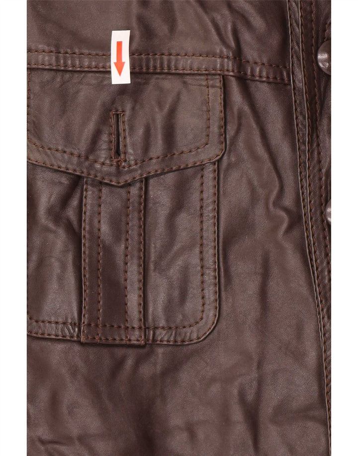 Vintage herre læderjakke UK 36 Small Brown