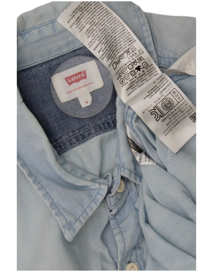 Levi's Denimskjorte til mænd, medium blå bomuld
