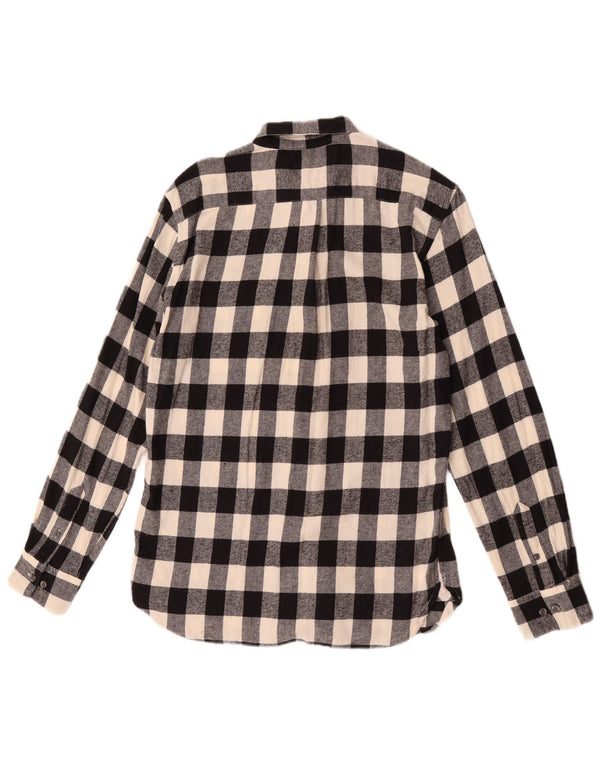 French Connection Herre Flanelskjorte Medium Sort Ternet Bomuld