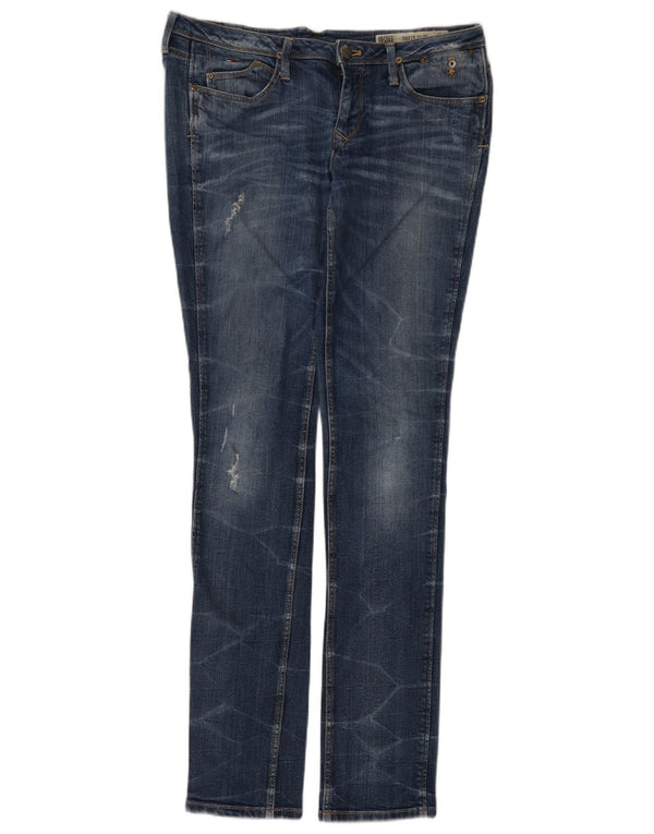 Tommy Hilfiger Dame Suzzy Low Waist Distressed Slim Jeans W28 L34 Blå