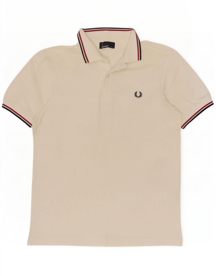 Fred Perry Herre poloshirt Medium hvid bomuld