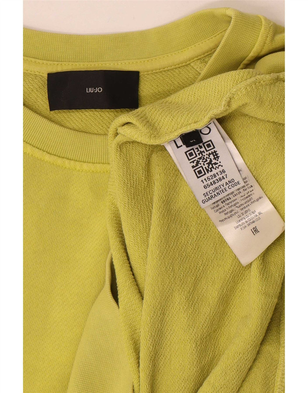 Liu Jo Herre Sweatshirt Jumper XL Gul Bomuld