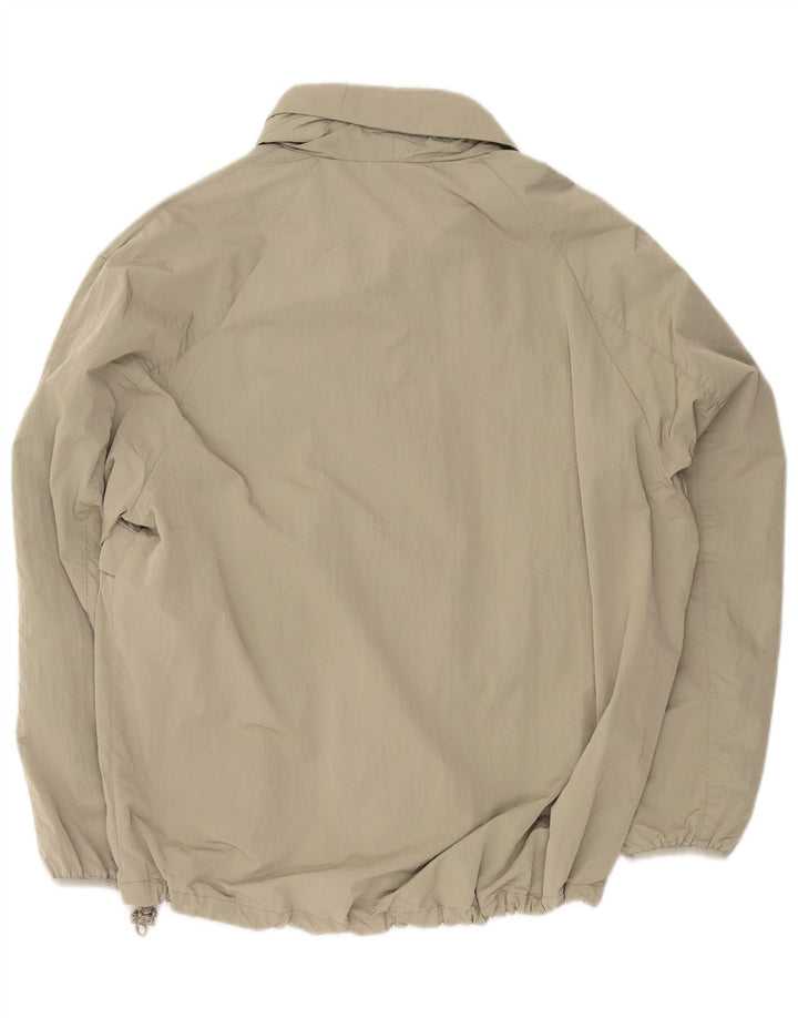 Zara Herre Loose Fit Anorak Jacket UK 36 Small Khaki Polyester