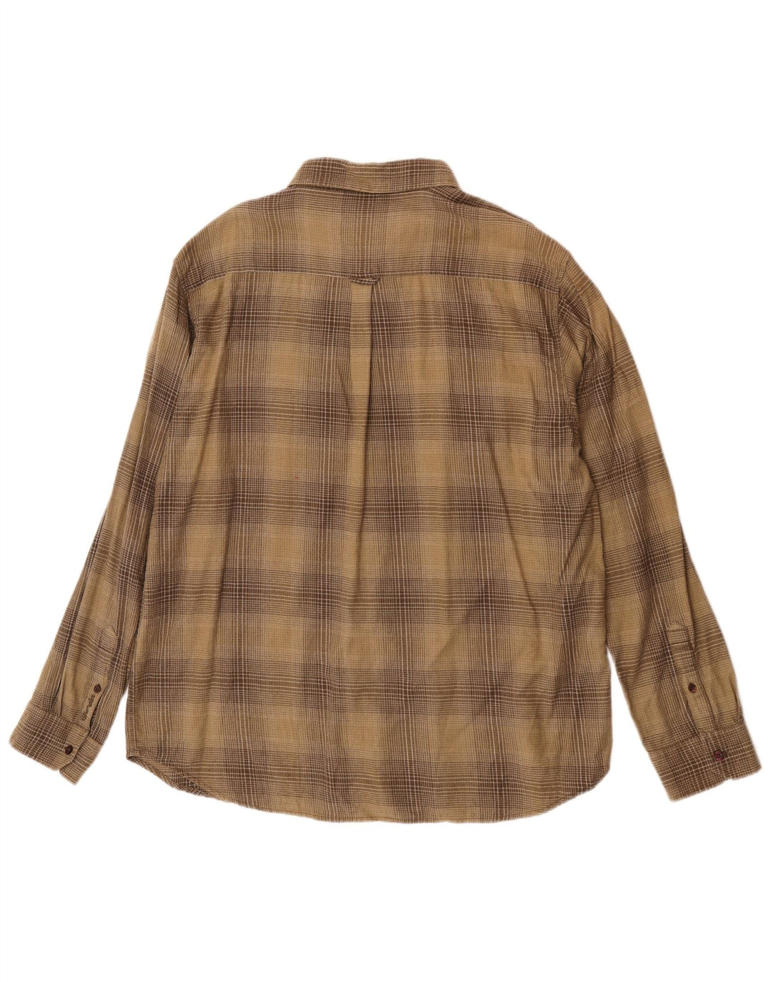 Wrangler Herre Flanelskjorte 2XL Khaki Ternet Bomuld