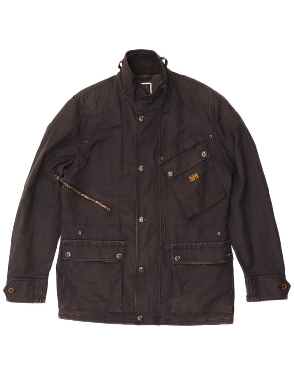 G-Star Herre Utility Jacket UK 42 XL Sort Bomuld