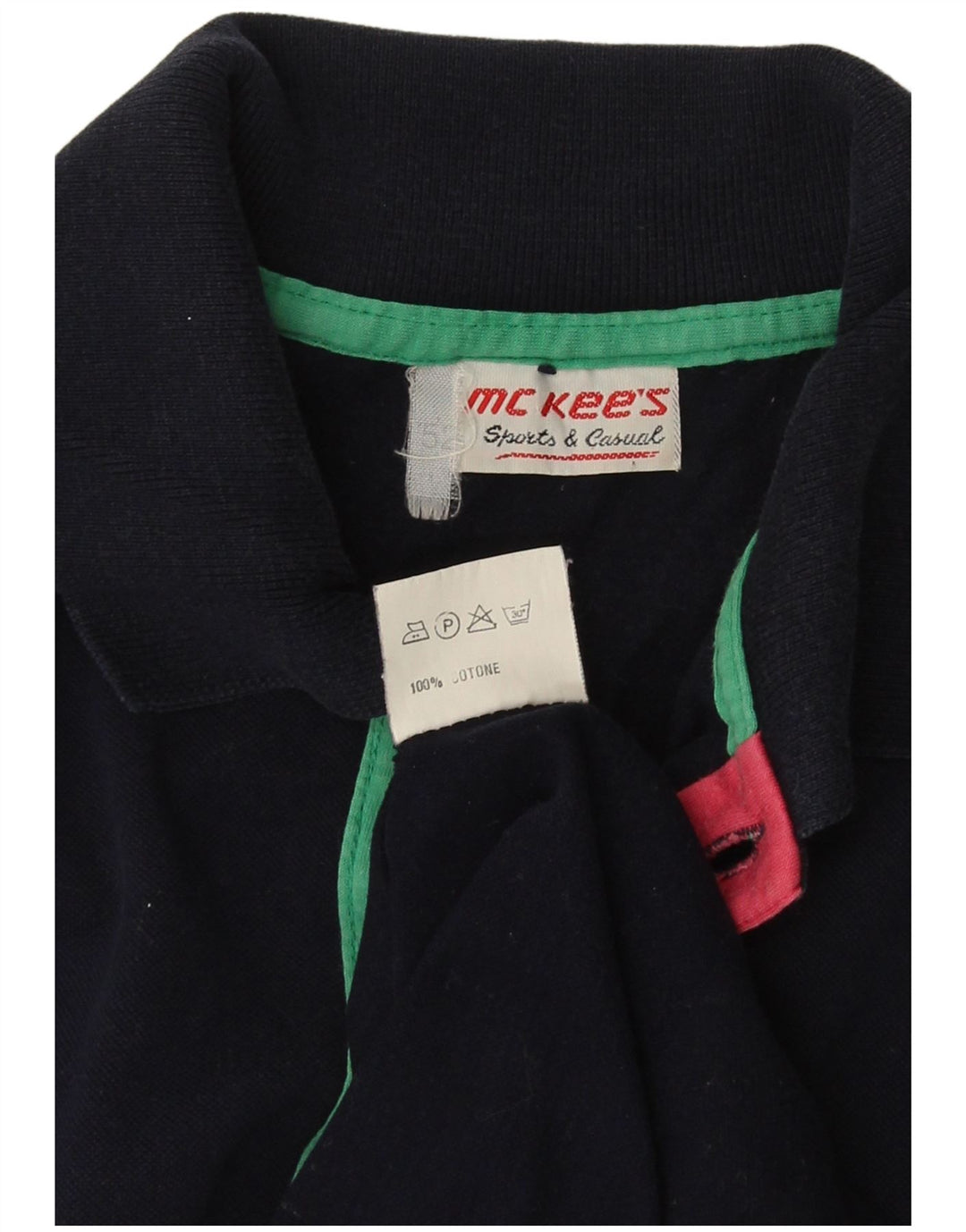 MC Kee's herre poloshirt IT 52 Stor marineblå bomuld