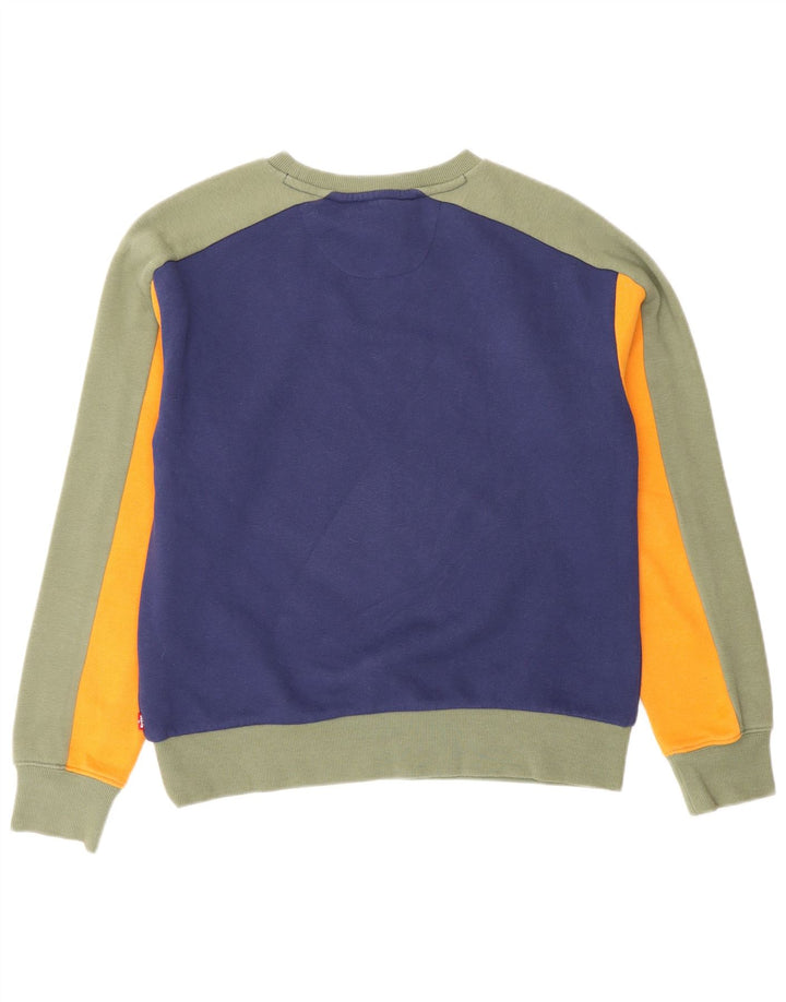 Levi's Boys Sweatshirt Jumper 13-14 år Marineblå Colourblock Bomuld